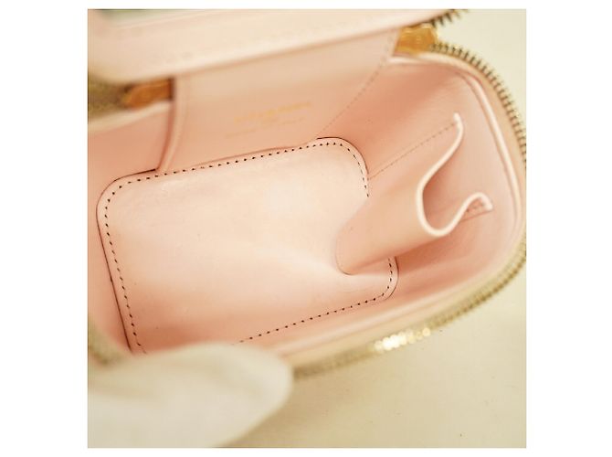 Bolsa Vanity Chanel em couro de bezerro grão rosa - vista 4