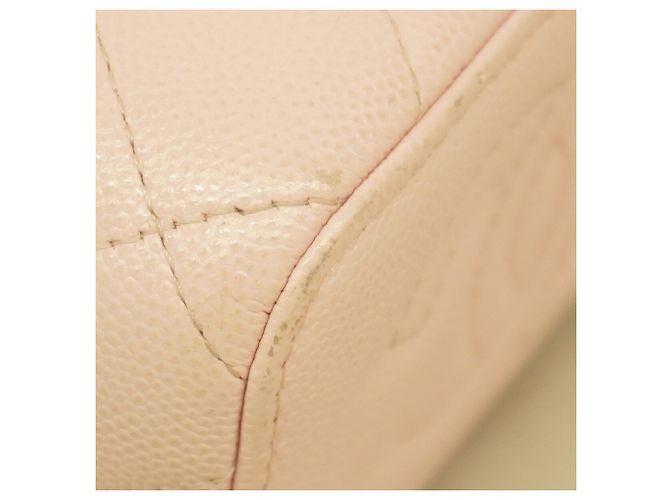 Bolsa Vanity Chanel em couro de bezerro grão rosa - vista 8