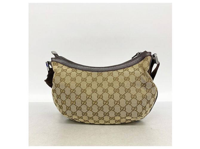 Borsa a tracolla Gucci in tela GG marrone - vista 11