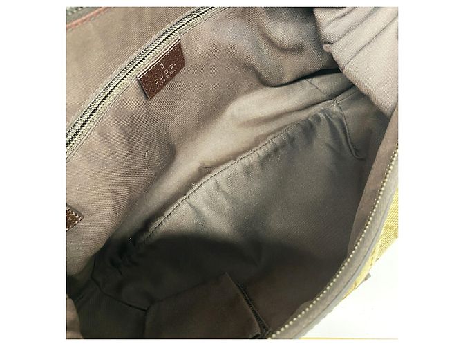 Borsa a tracolla Gucci in tela GG marrone - vista 4
