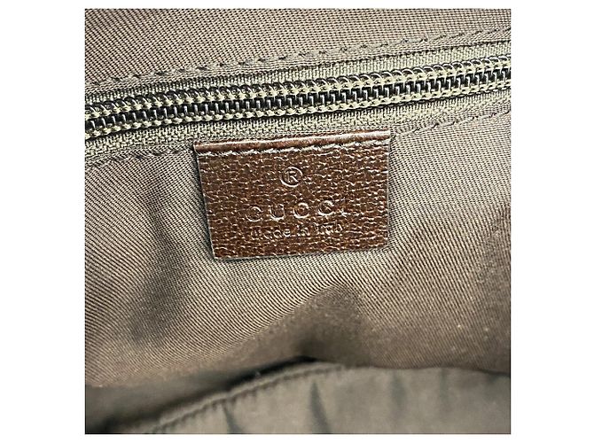 Borsa a tracolla Gucci in tela GG marrone - vista 5