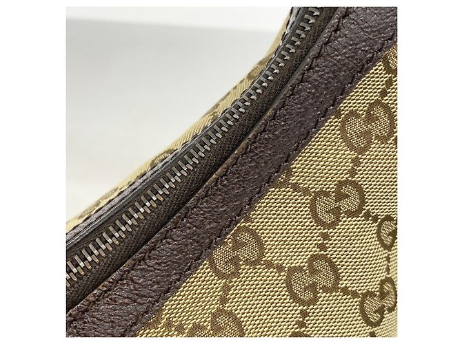 Borsa a tracolla Gucci in tela GG marrone - vista 7
