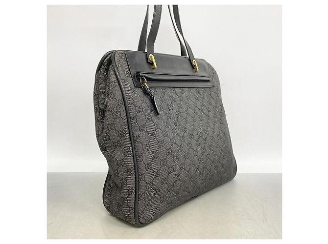 Borsa Tote Gucci in denim nero - vista 2