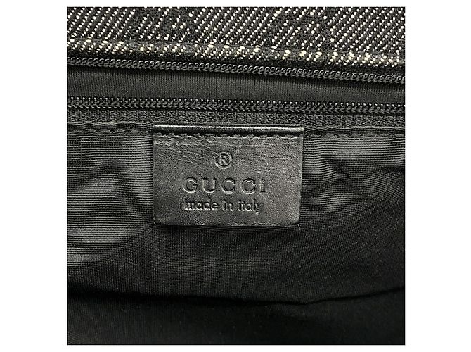 Borsa Tote Gucci in denim nero - vista 5