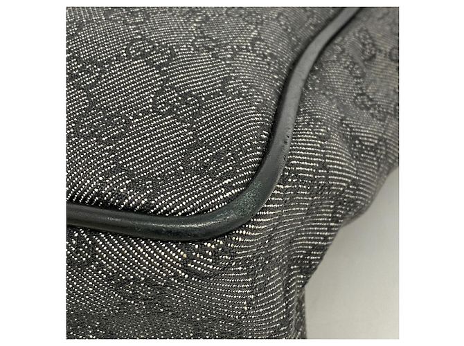 Borsa Tote Gucci in denim nero - vista 6