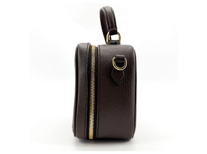 Gucci Ophidia Zip Around Top Handle GG Coated Canvas with Leather Mini - vista 3