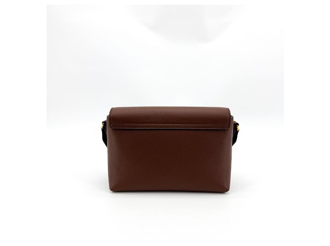 Burberry Note Leather with Vintage Check Canvas Medium - vista 2