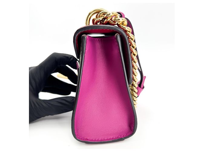 Clutch Gucci Padlock GG Canvas e Pelle Large - vista 3
