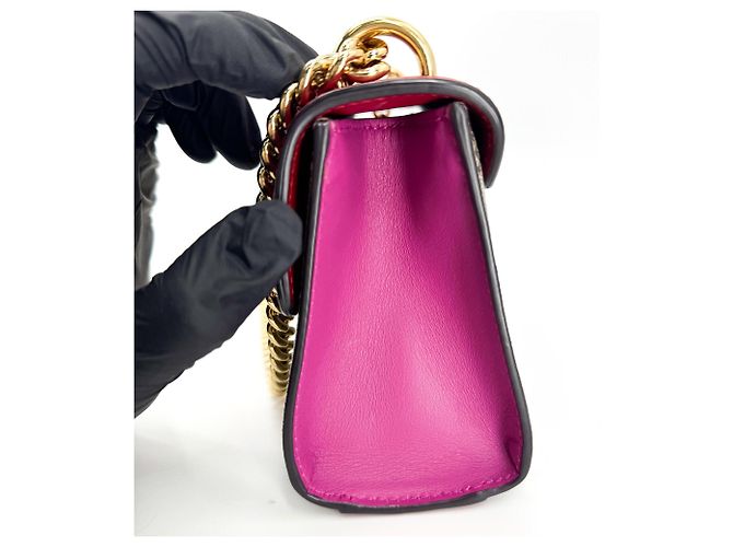 Clutch Gucci Padlock GG Canvas e Pelle Large - vista 4