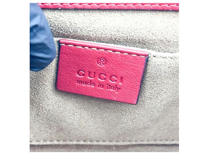 Clutch Gucci Padlock GG Canvas e Pelle Large - vista 6