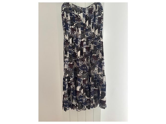 Sommerkleid mit Chanel-Logo-Print - Ansicht 2