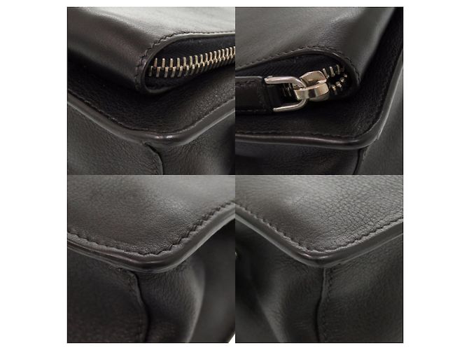 Prada VR0051 Pochette in pelle nera - vista 4