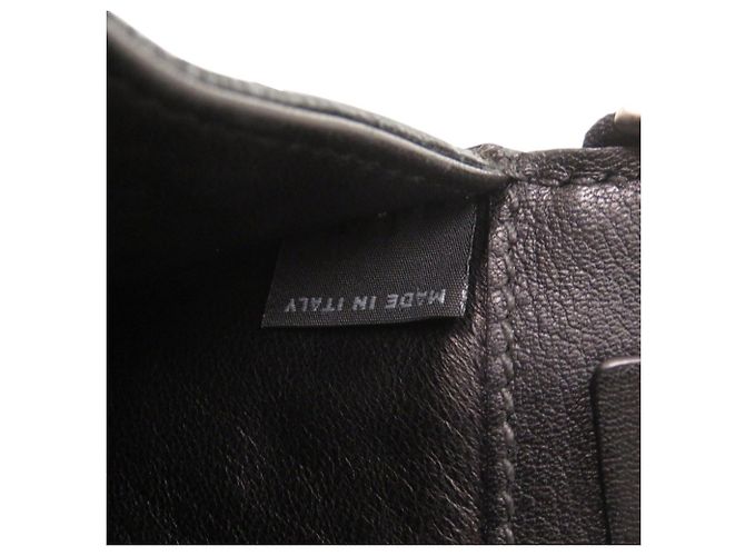Prada VR0051 Pochette in pelle nera - vista 9