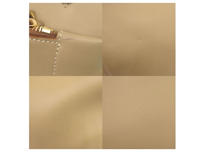 Borsa a mano 2-Way e borsa da viaggio Burberry Logo in pelle beige - vista 9
