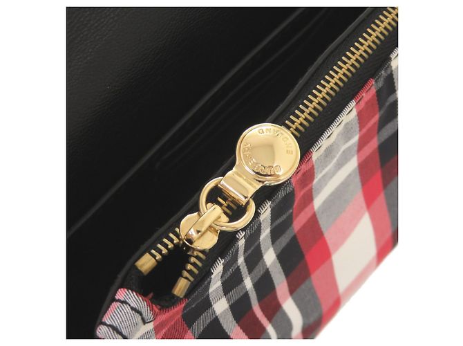 Borsa a tracolla Burberry in nylon e pelle con motivo Check - vista 9