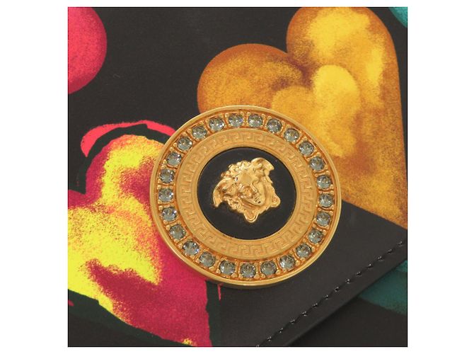 Borsa a spalla in pelle Versace Medusa Heart - vista 9