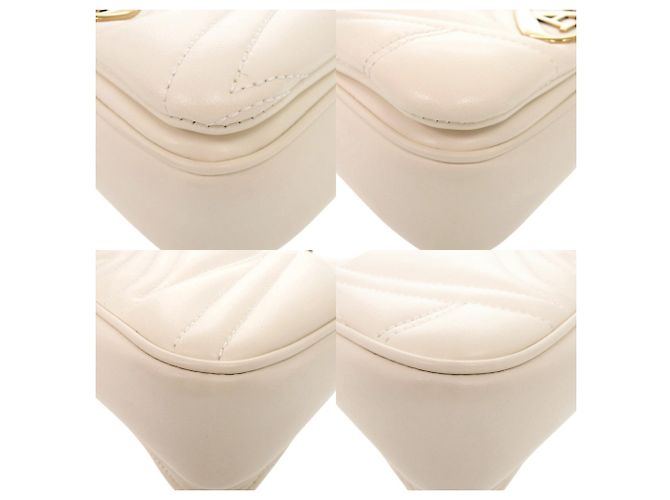 Alexander McQueen The Seal Mini Borsa a tracolla in pelle Ivory con catena - vista 5