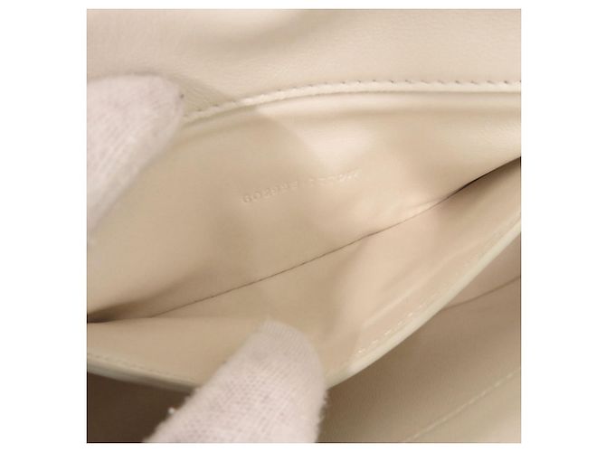 Alexander McQueen The Seal Mini Borsa a tracolla in pelle Ivory con catena - vista 8