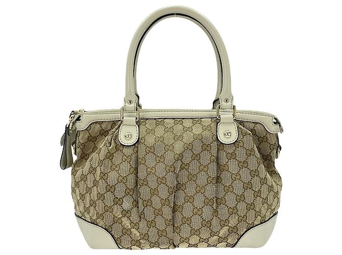 Gucci Sukey Top Handle Satchel GG Canvas mit Leder Medium - Ansicht 2