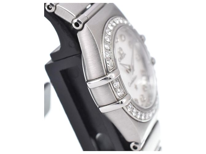 Omega Constellation Quartz Stainless Steel com bisel e marcadores de diamante 22 - vista 5