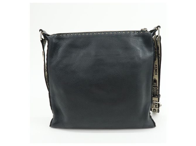 Fendi Vintage Selleria Zip Messenger Leather Medium - vista 2