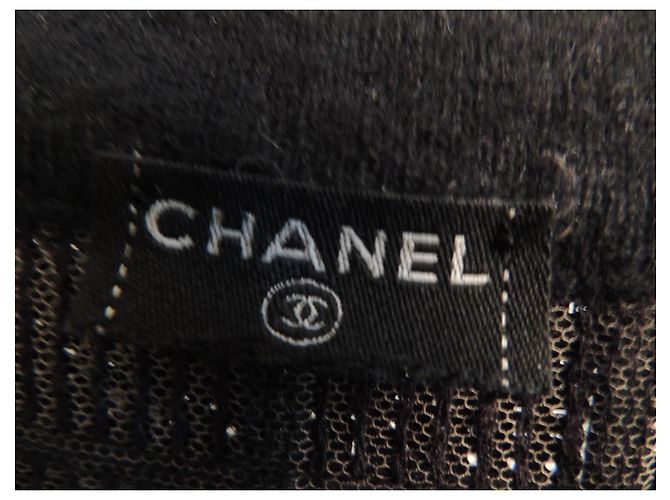 Chanel Chocolate Bar Cardigan-Jacke aus Kaschmir und Pailletten - Ansicht 7