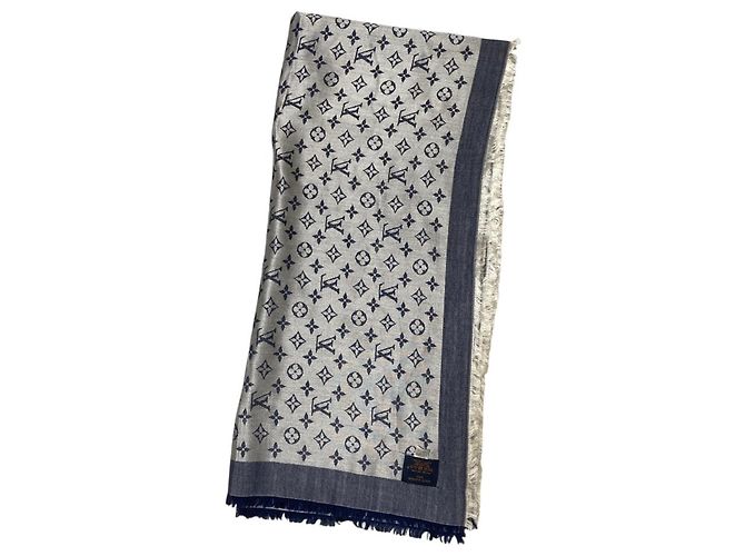 Louis Vuitton Monogram Denim Schal - Ansicht 2