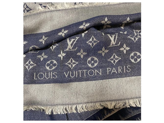 Louis Vuitton Monogram Denim Schal - Ansicht 3