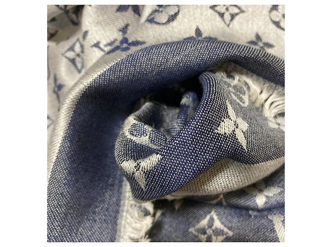 Louis Vuitton Monogram Denim Schal - Ansicht 4