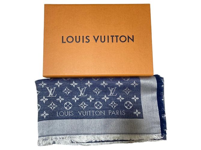 Louis Vuitton Monogram Denim Schal - Ansicht 5