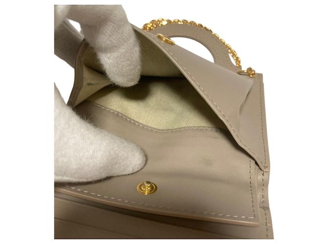Cartera de cadena de cuero gris Marni - vista 11
