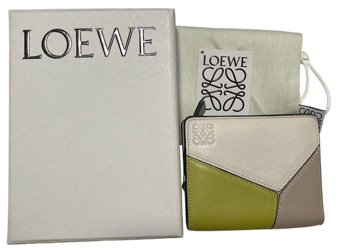Cartera compacta con cremallera Puzzle de piel LOEWE - vista 10