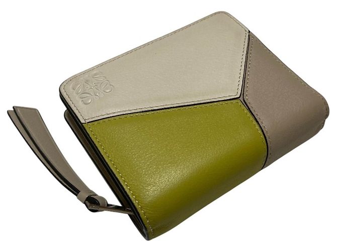 Cartera compacta con cremallera Puzzle de piel LOEWE - vista 2