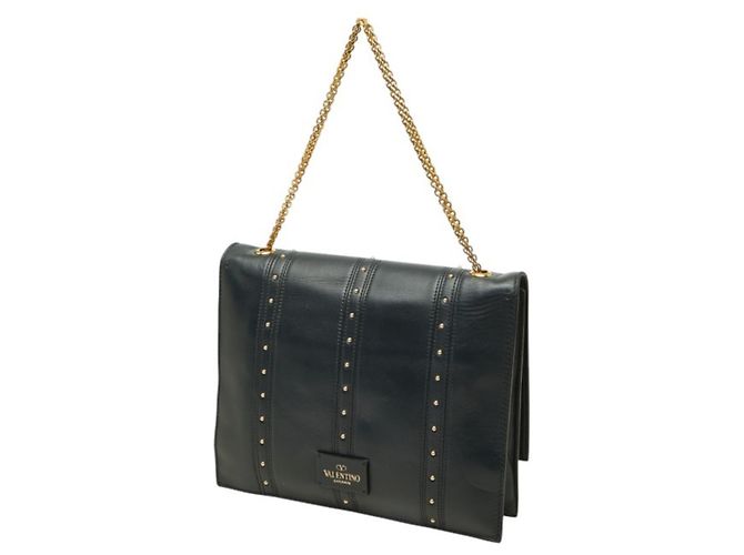 Borsa a patta Valentino Rockstud in pelle nera - vista 2