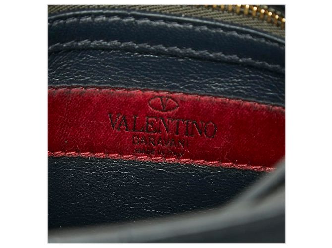 Borsa a patta Valentino Rockstud in pelle nera - vista 8