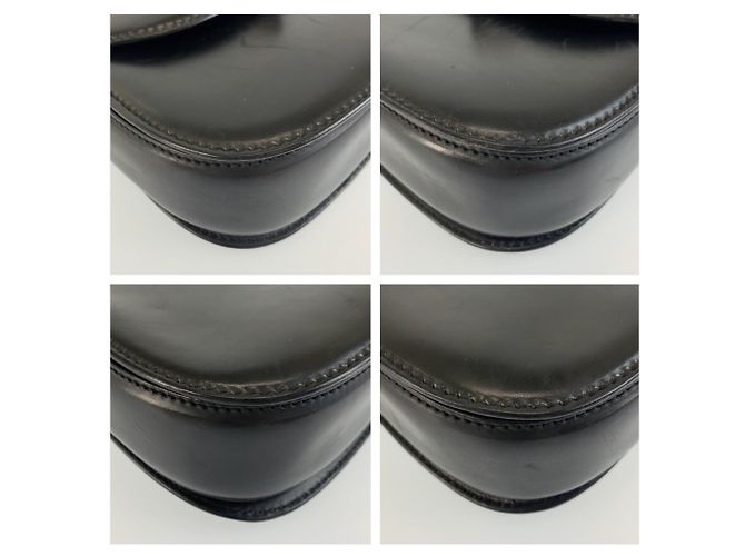 Borsa a mano Gucci Bamboo in pelle nera - vista 4