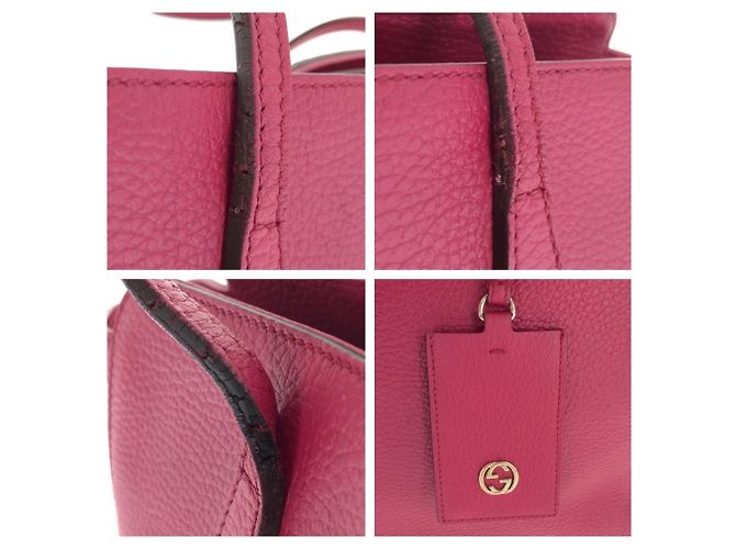 Gucci Swing Shopper aus rosa Leder - Ansicht 4
