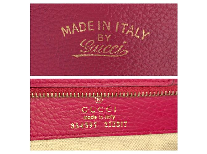 Gucci Swing Shopper aus rosa Leder - Ansicht 6