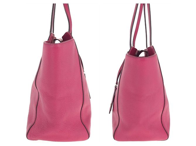 Gucci Swing Shopper aus rosa Leder - Ansicht 7