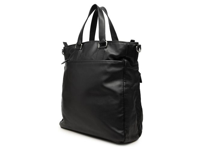 Borsa Tote Prada in pelle nera - vista 2