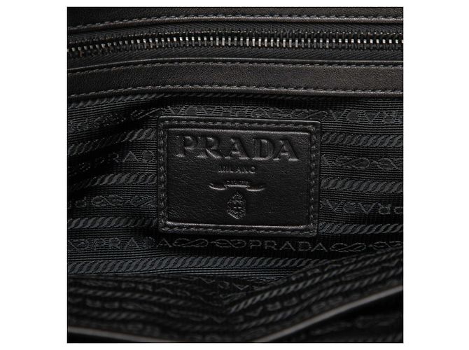 Borsa Tote Prada in pelle nera - vista 5