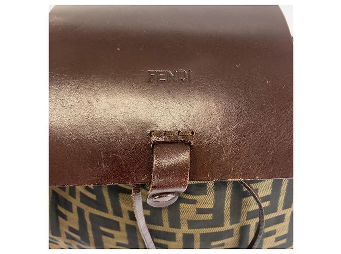 Fendi Rucksack mit Zucca-Muster - Ansicht 8