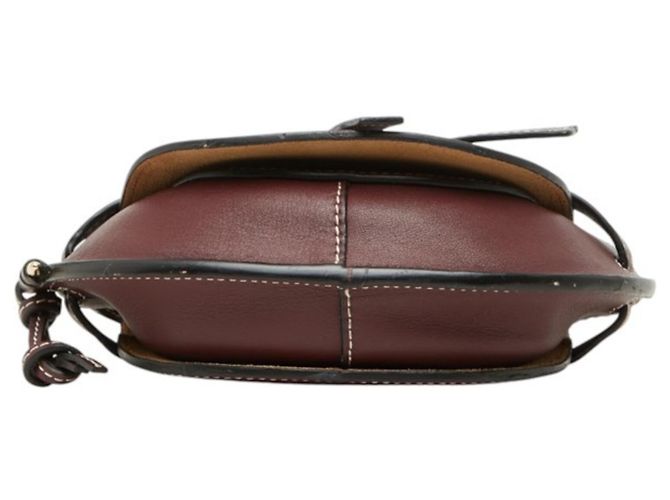 Loewe Gate Bag - Borsa a Tracolla in Pelle Bordeaux - vista 3