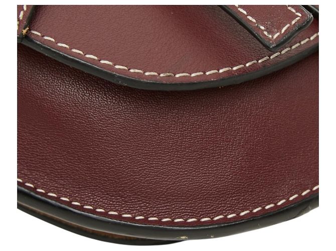 Loewe Gate Bag - Borsa a Tracolla in Pelle Bordeaux - vista 4