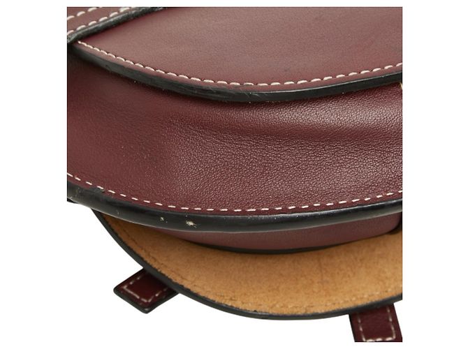 Loewe Gate Bag - Borsa a Tracolla in Pelle Bordeaux - vista 7
