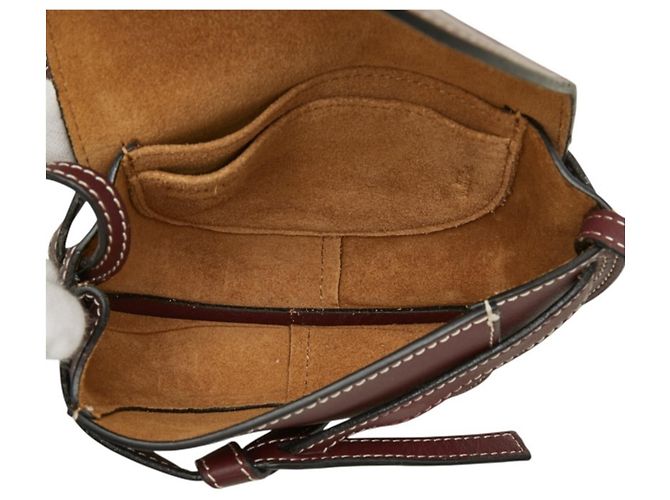 Loewe Gate Bag - Borsa a Tracolla in Pelle Bordeaux - vista 8