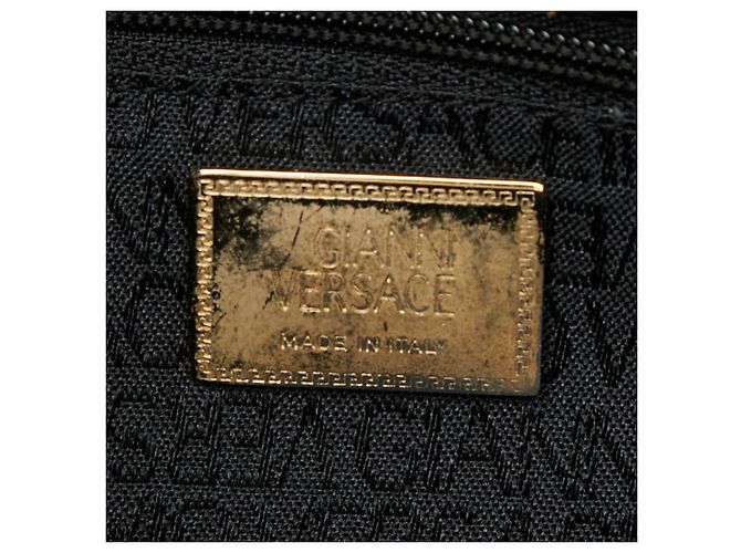 Borsa a tracolla Versace Medusa in pelle nera - vista 11