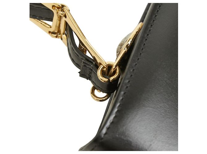 Borsa a tracolla Versace Medusa in pelle nera - vista 9