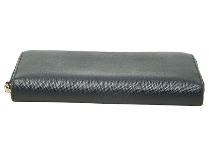 Prada Saffiano Leder Langbeutel Navy - Ansicht 3