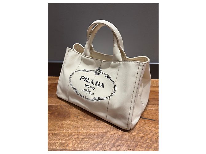 Prada Canapa Canvas Tote Bag - Ansicht 10